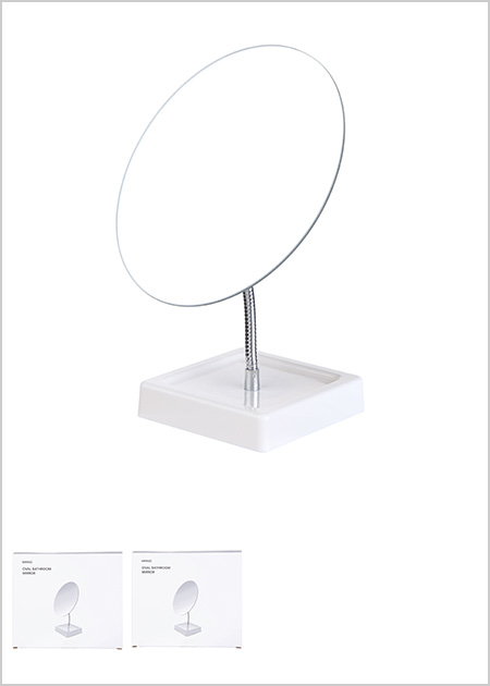 Espejo ovalado para baño