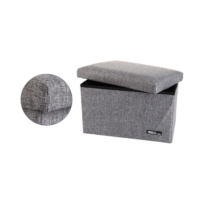 Caja sillón doblable para almacenar gris